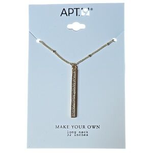 Apt. 9 Make Your Own Necklace,‎ Gold Tone, New
